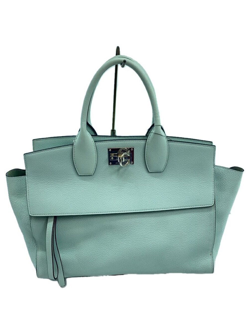 Salvatore Ferragamo Studio Soft bag L Shoulder Leather Blue Calf